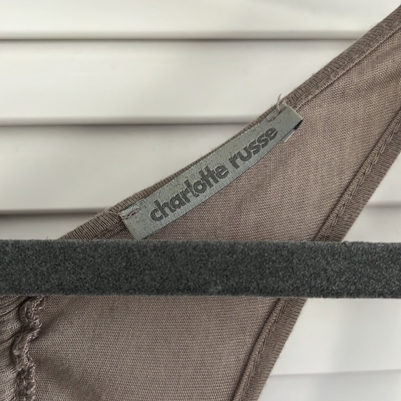 Dressy tank top grey with shimmery gold - Picture 4 of 5